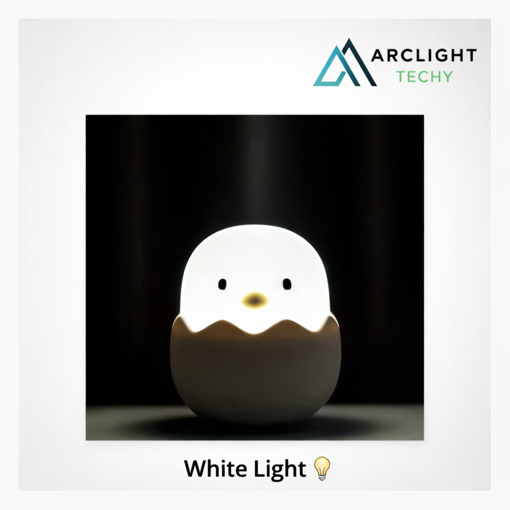 Cute  LED Creative Silicone Eggshell Chicken Night Light