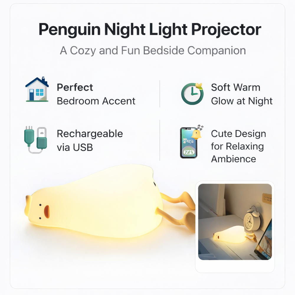 LED Duck Night Light Children Gift