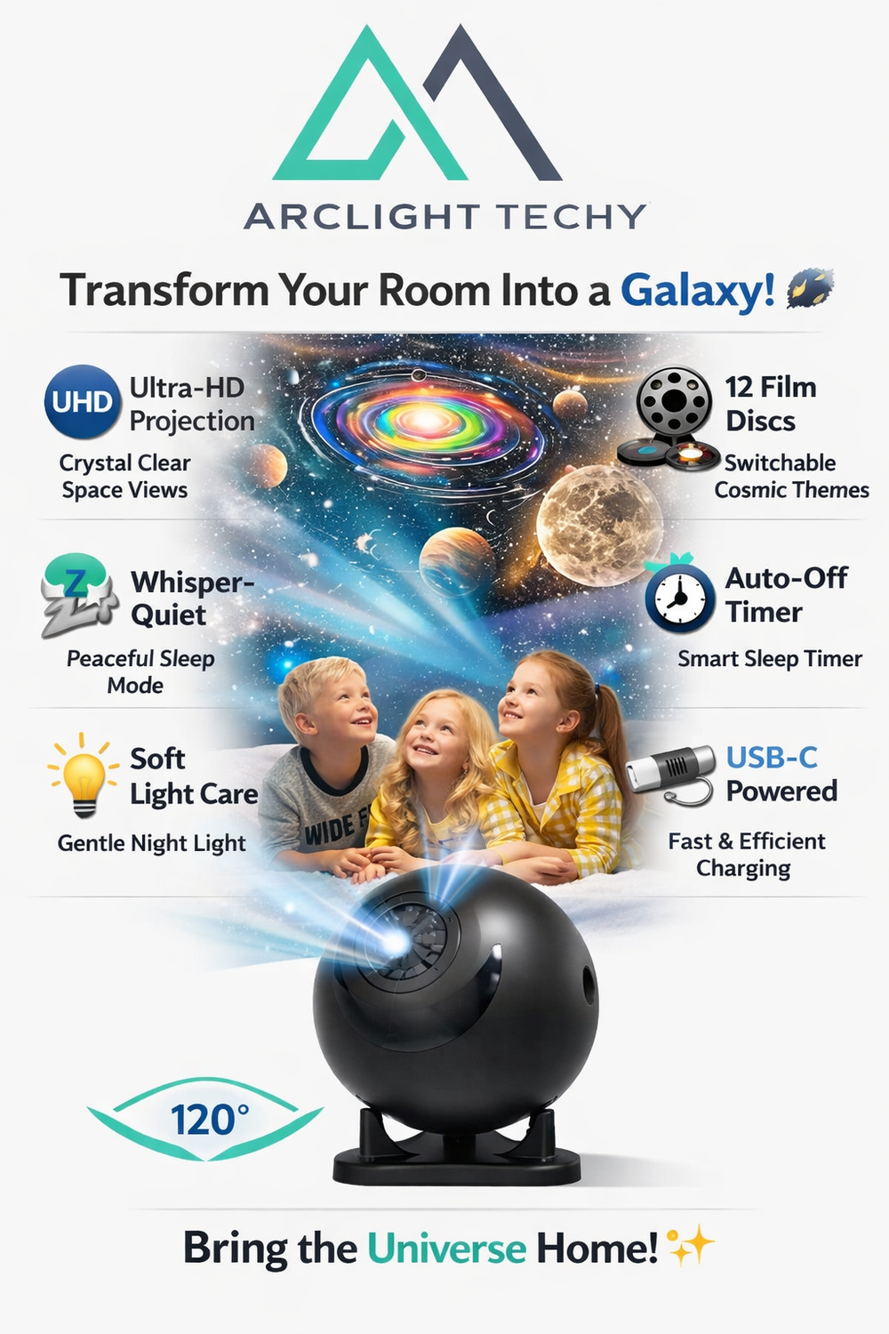Projector for Bedroom, Galaxy Star Night Light,