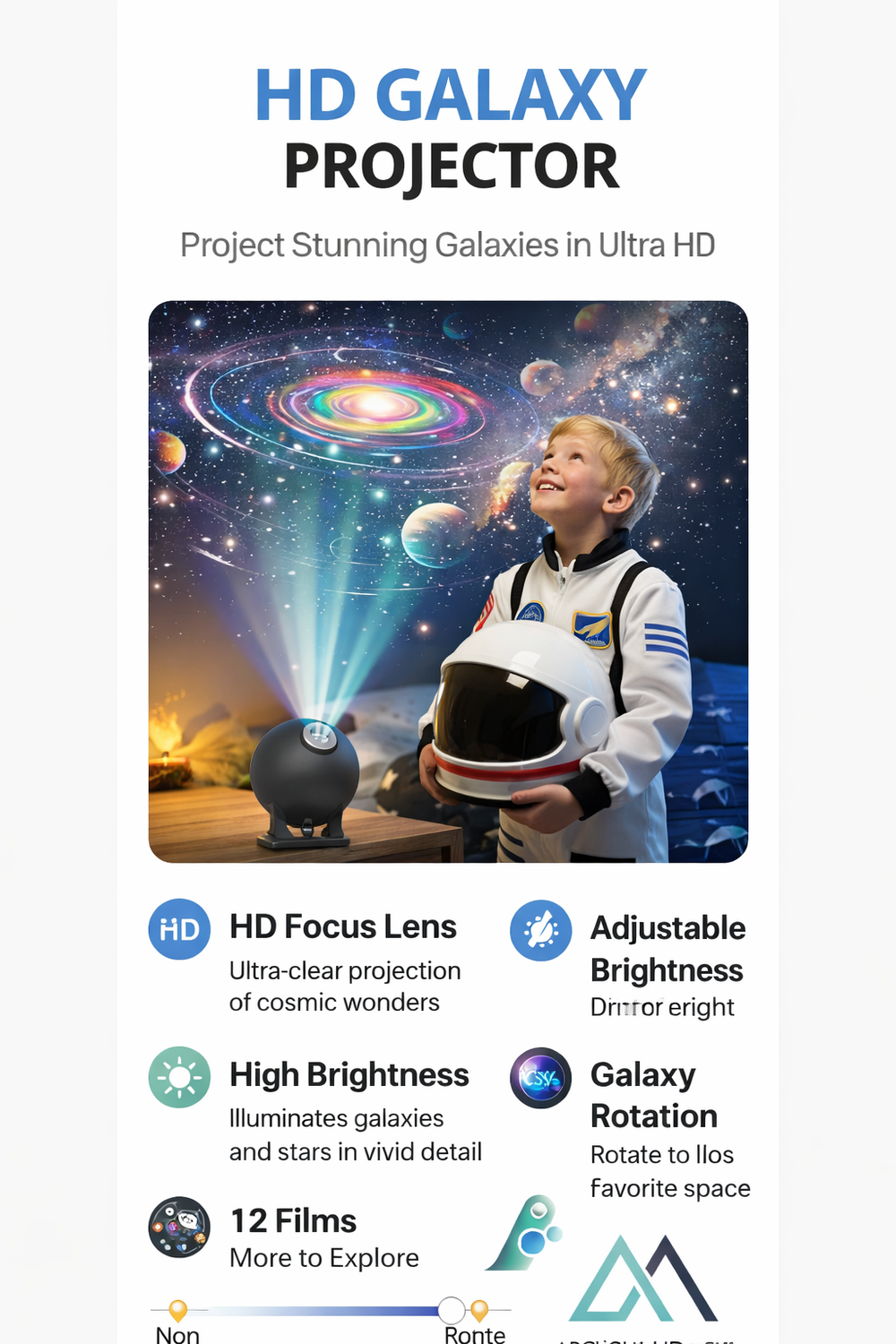 Projector for Bedroom, Galaxy Star Night Light,