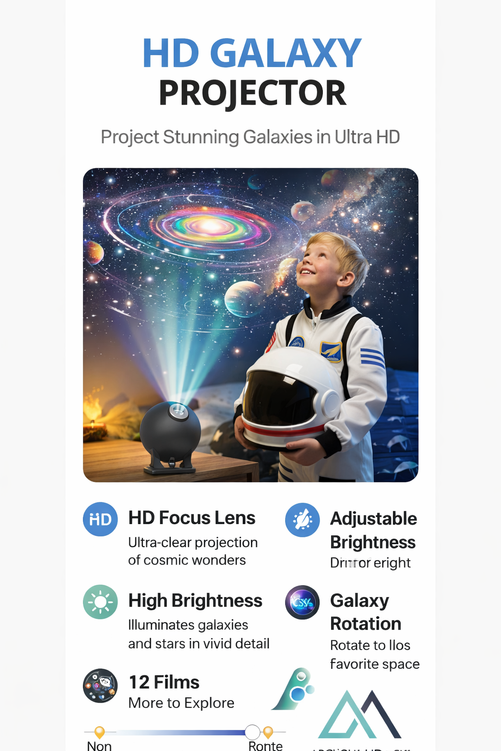 Projector for Bedroom, Galaxy Star Night Light,