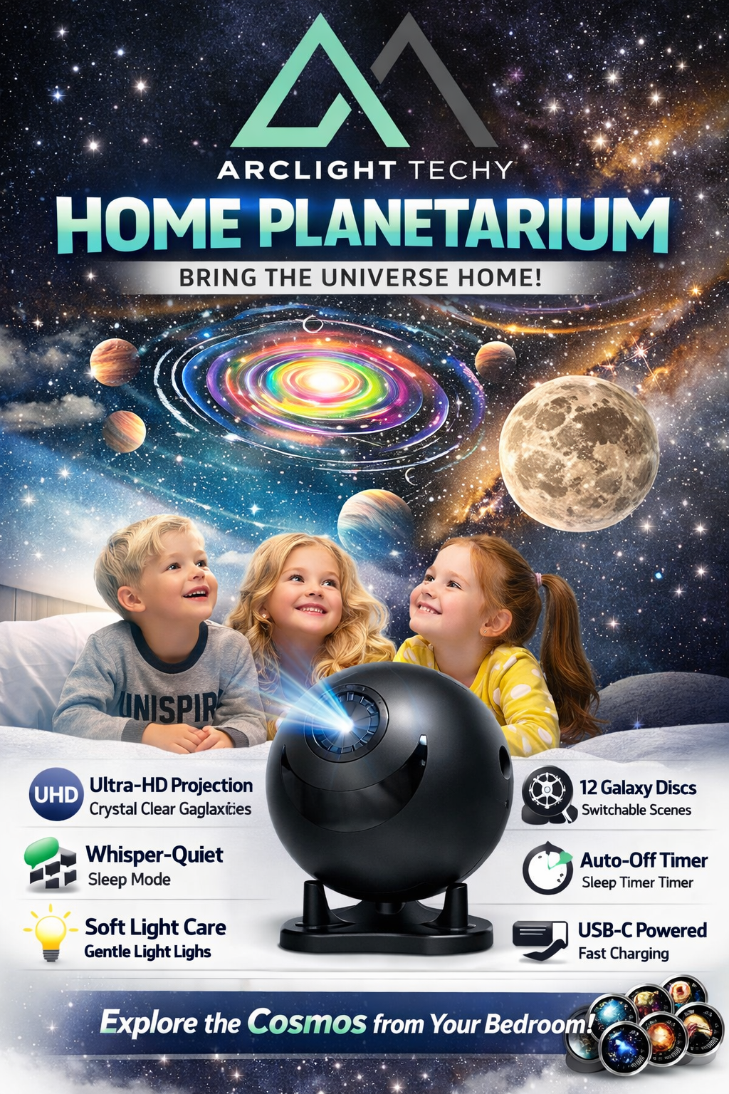 Projector for Bedroom, Galaxy Star Night Light,