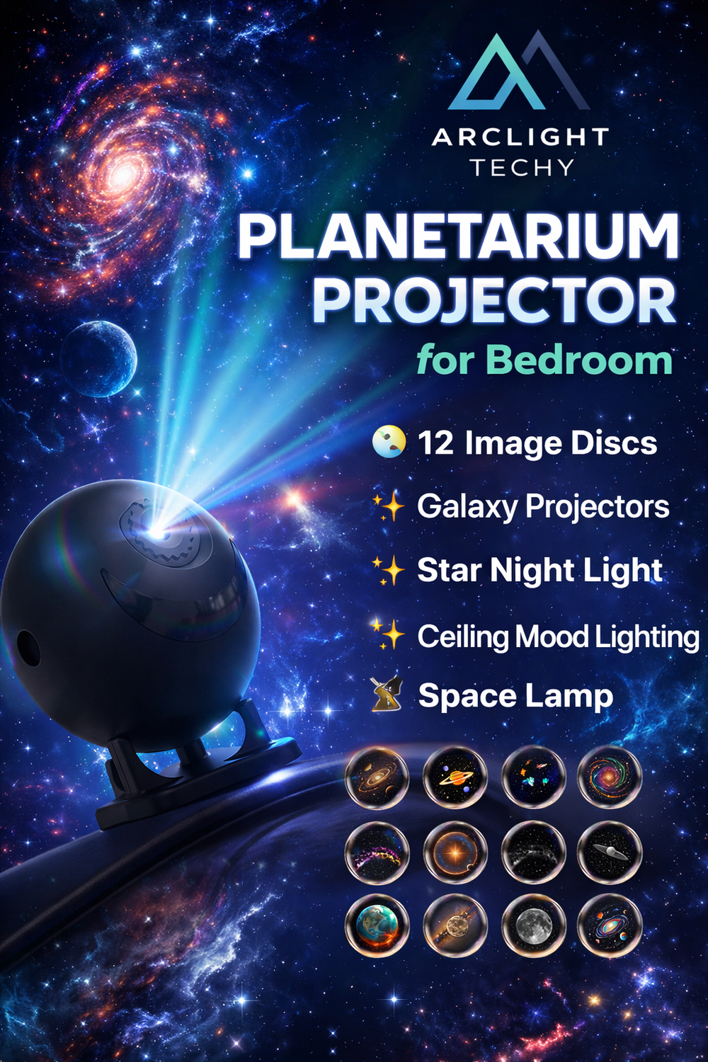 Projector for Bedroom, Galaxy Star Night Light,