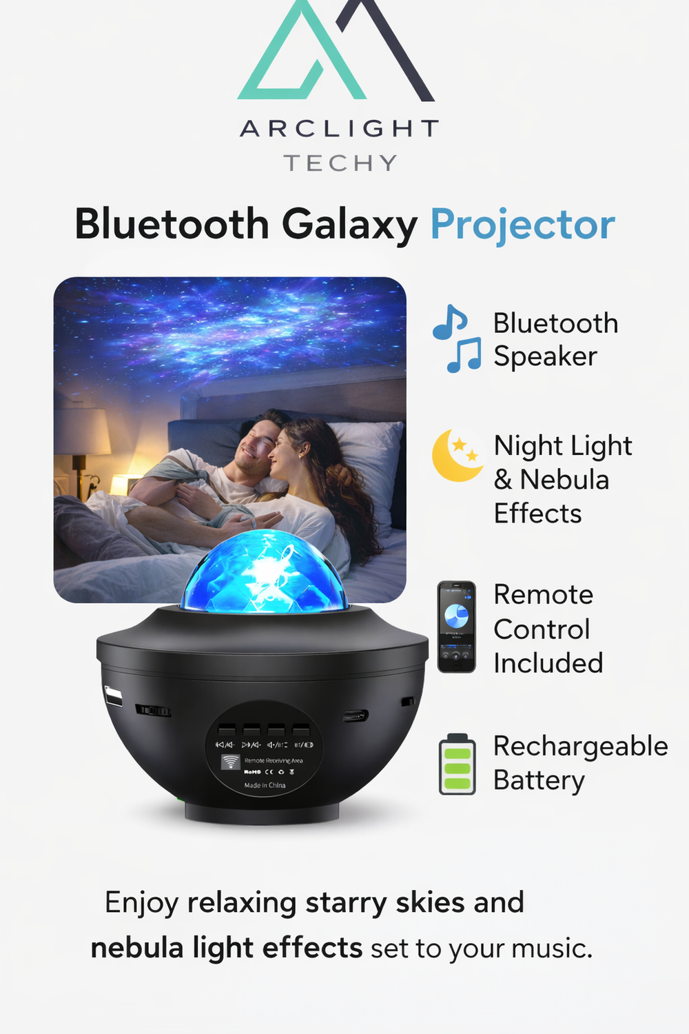 LED Starry Sky Projector Night LightGalaxy Ambient Light
