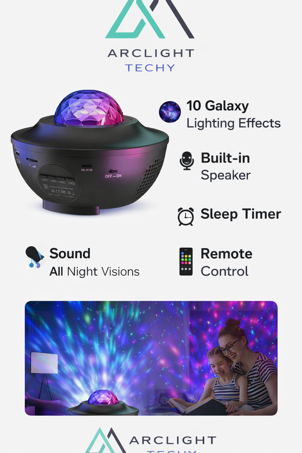 LED Starry Sky Projector Night LightGalaxy Ambient Light
