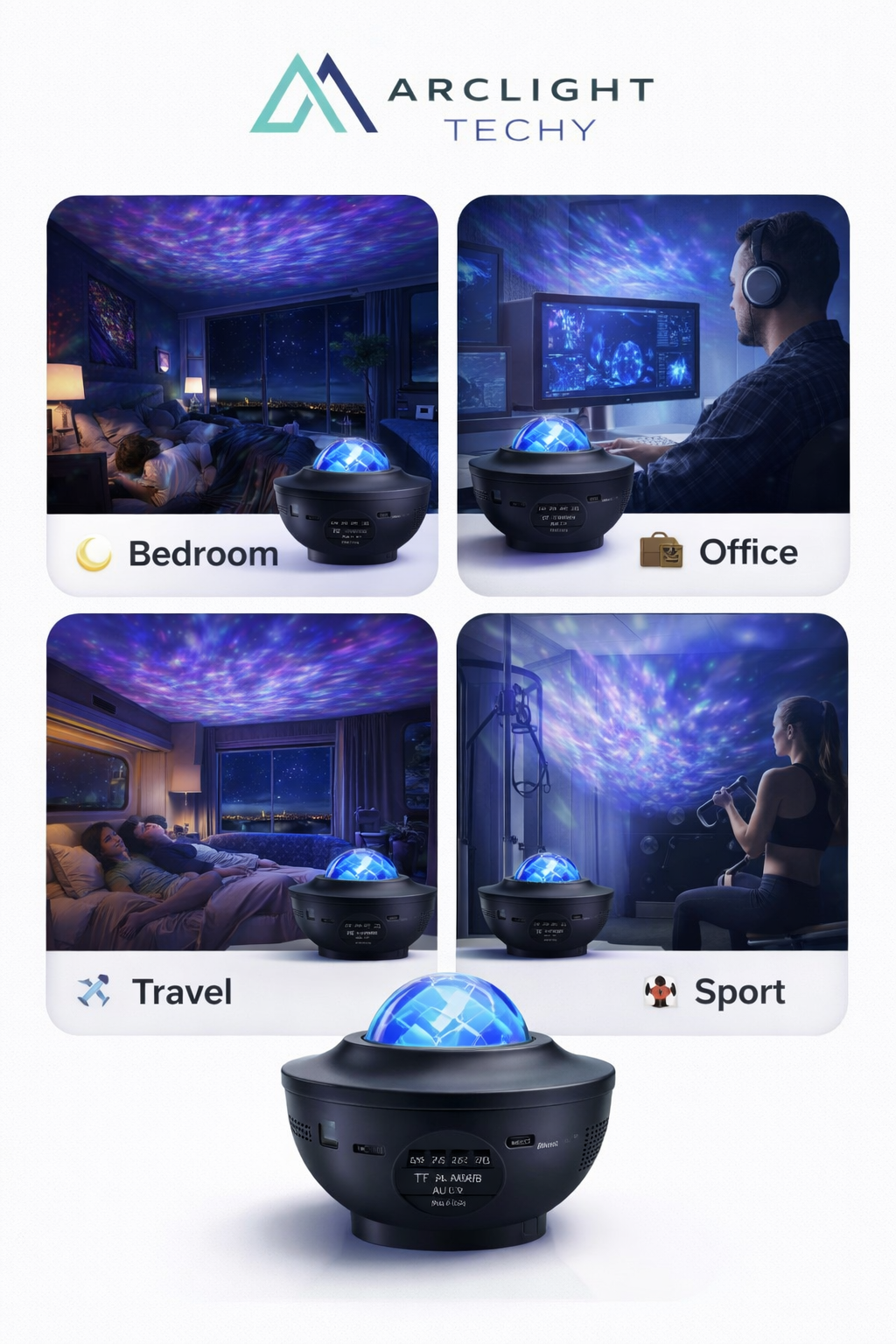 LED Starry Sky Projector Night LightGalaxy Ambient Light