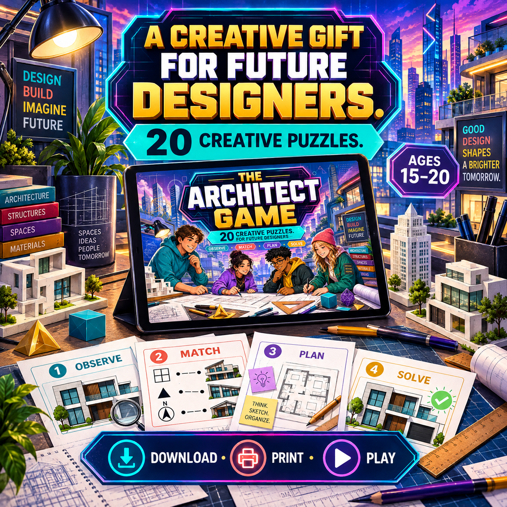 The Architect Game – 20 Creative Puzzles for Future Designer