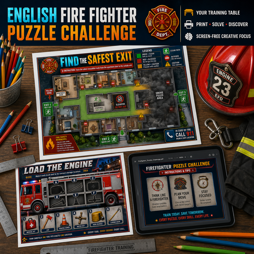 Firefighter Puzzle Collection – Action-Packed Brain Teasers