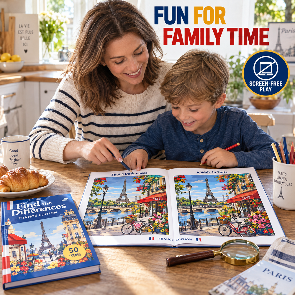 Find the Differences – France Edition Printable PDF