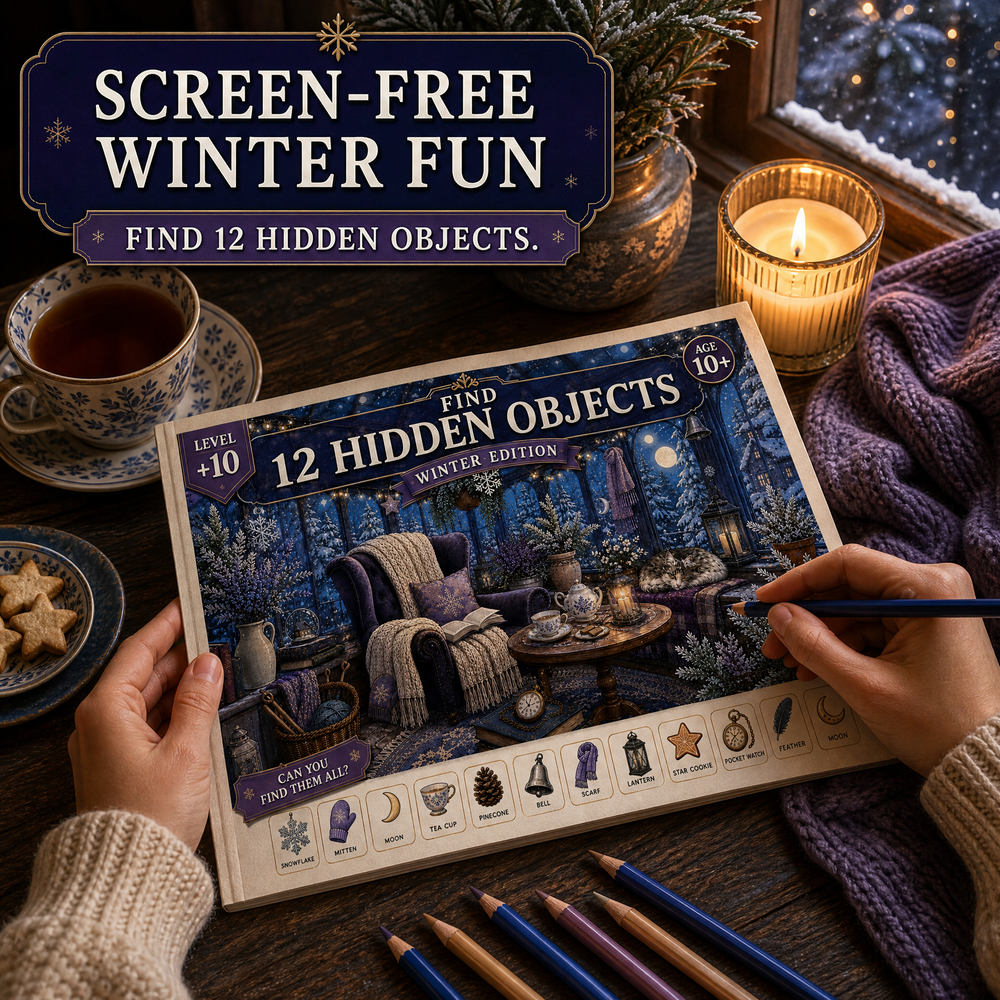 Find 12 Hidden Objects: Dreamy Winter Edition
