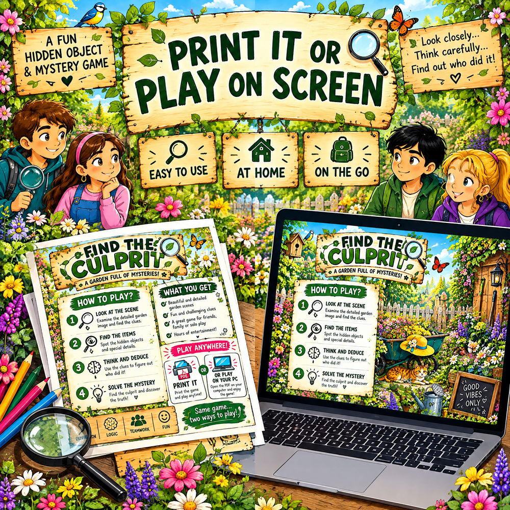 Find the Culprit: Garden Mystery