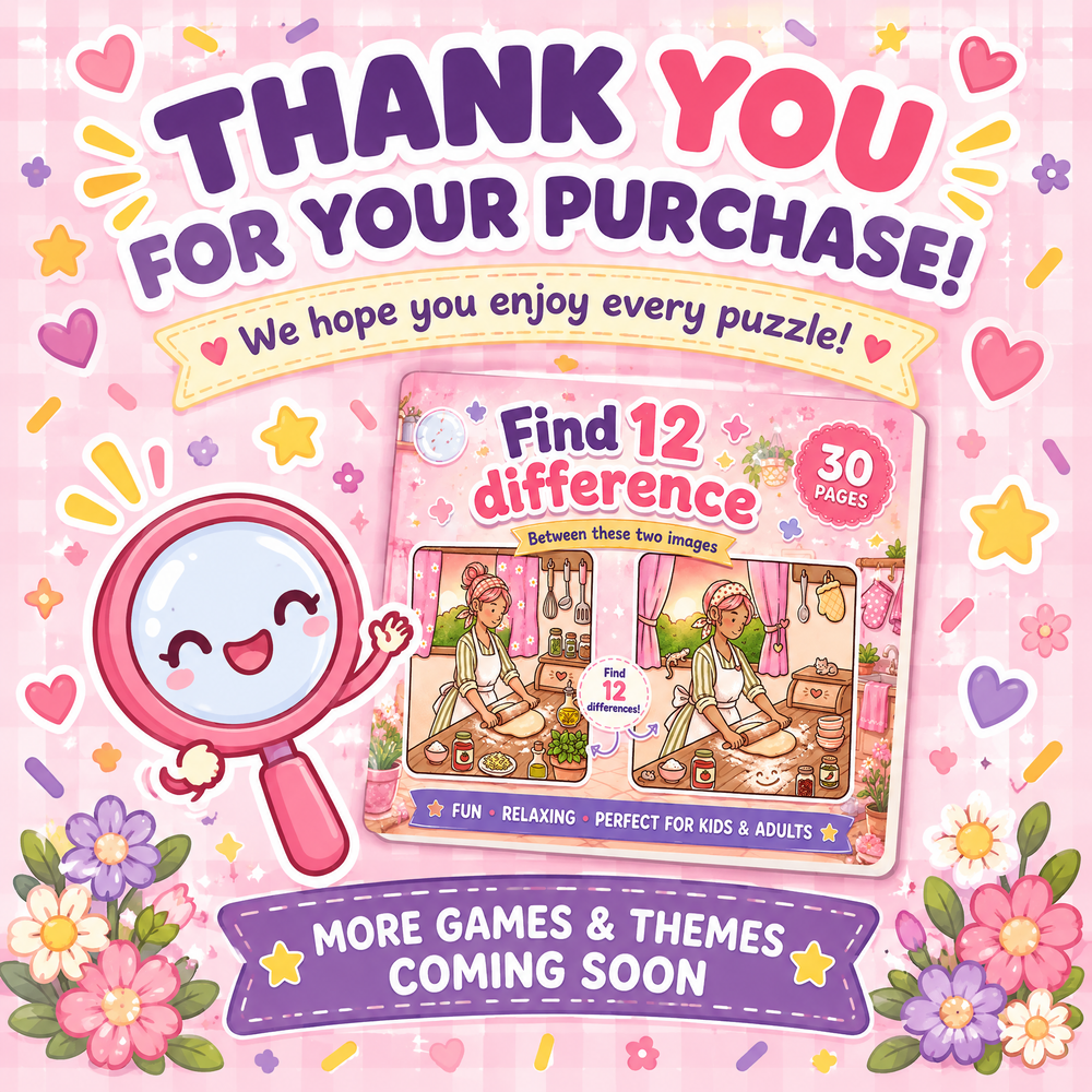 Find 12 Differences – Cozy Home Edition Puzzle Book