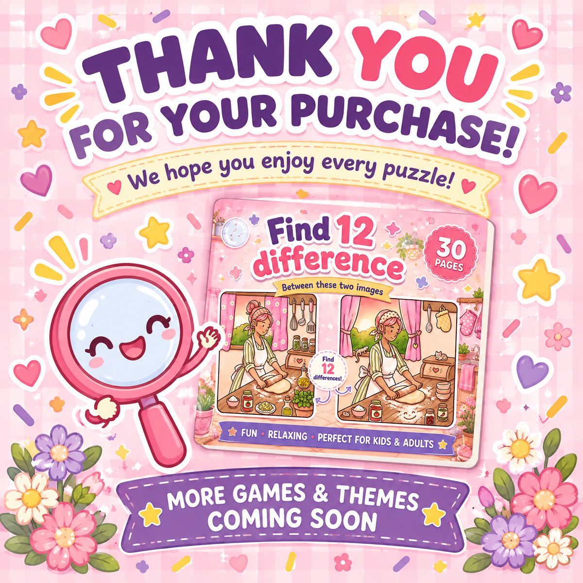 Find 12 Differences – Cozy Home Edition Puzzle Book