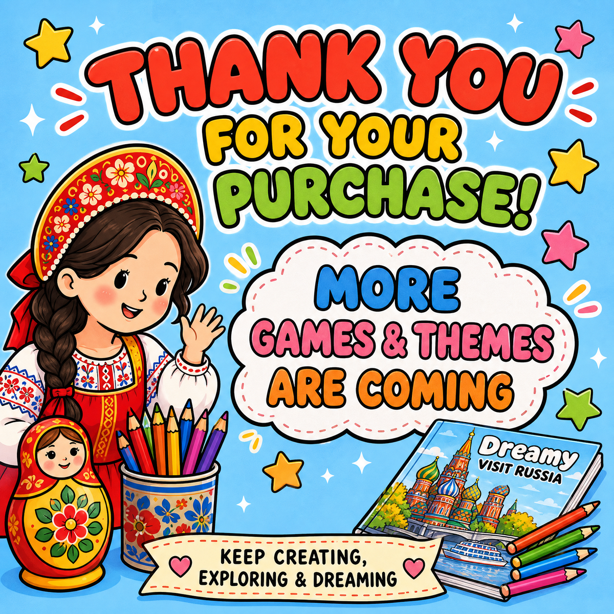 Dreamy – Visit Russia: Coloring Book