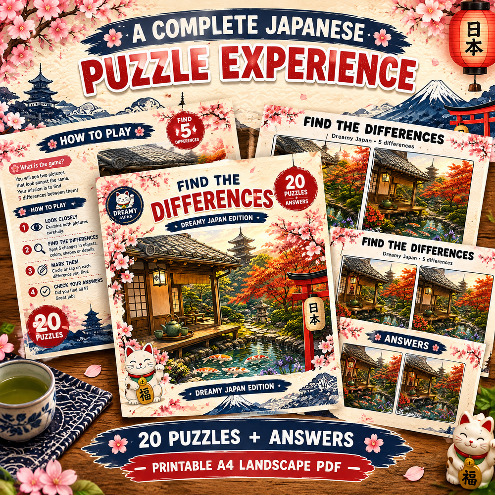 Find the Differences: Dreamy Japan Edition