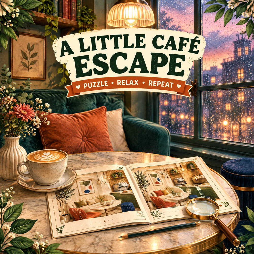 Find the Differences – Dreamy Café Edition Puzzle Book