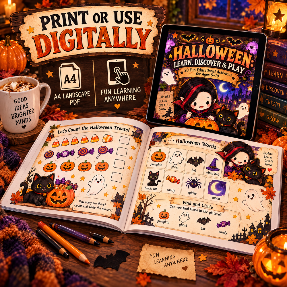 Halloween: Learn, Discover &amp; Play  Where Learning Meets Spooky Adventure!