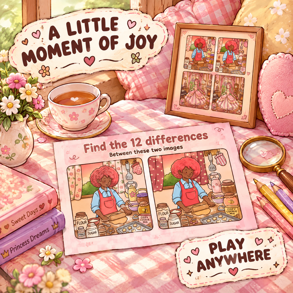 Find 12 Differences – Cozy Home Edition Puzzle Book