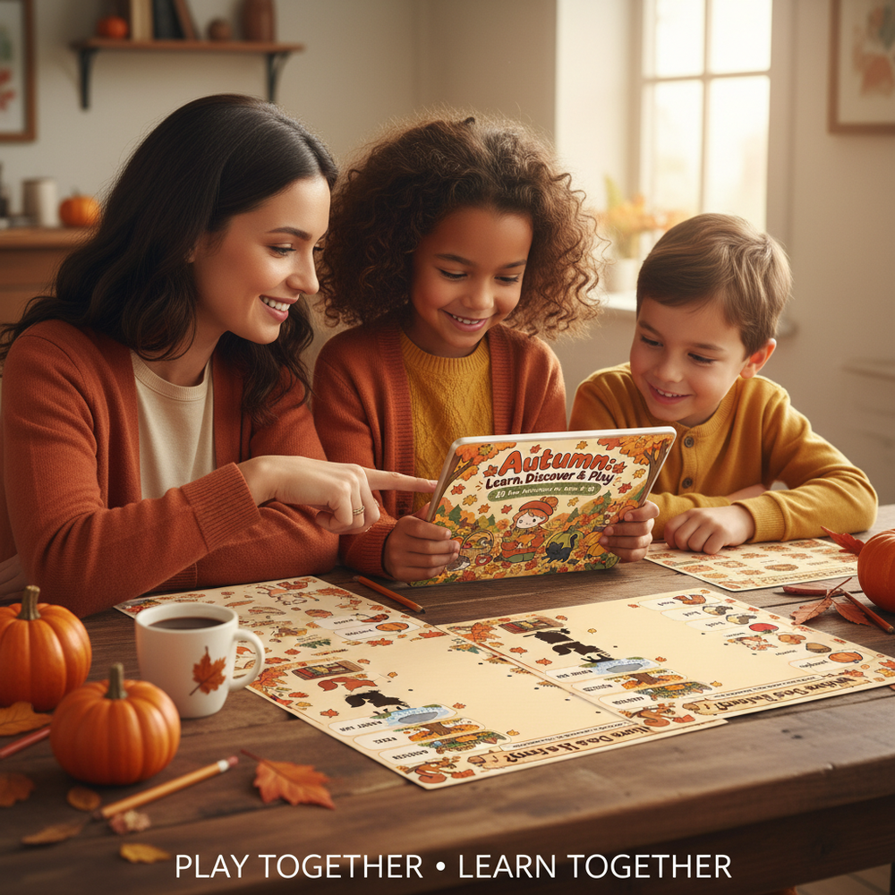 Autumn: Learn, Discover &amp; Play  Explore Autumn Through Counting, Matching, Patterns and Logic