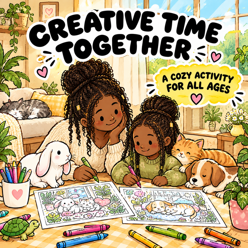 Dreamy Home Pets — Coloring Book