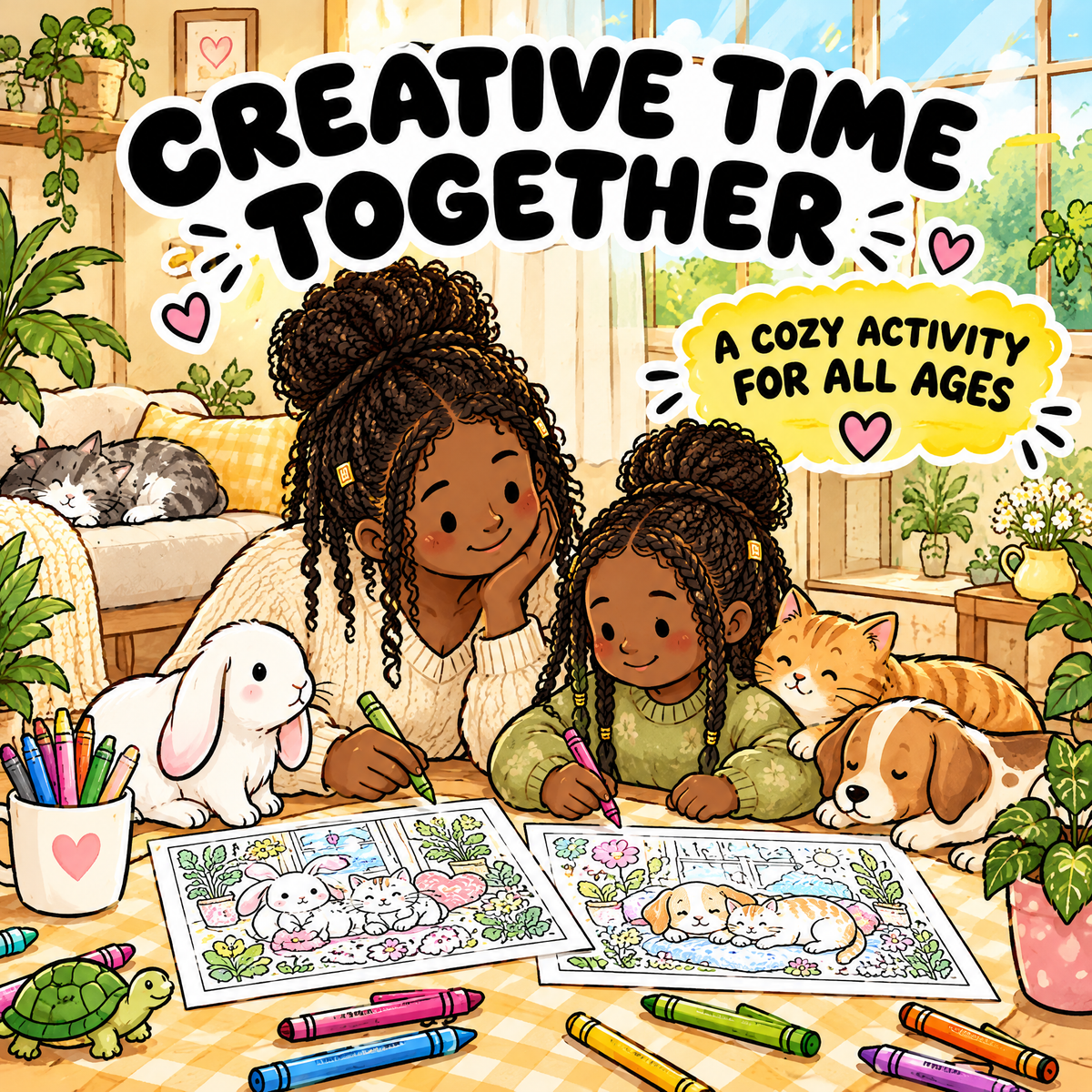 Dreamy Home Pets — Coloring Book