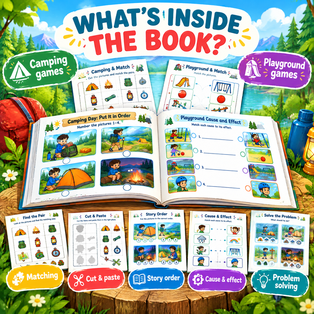 Kids in the Playground: 30 Fun Learning Games Printable PDF