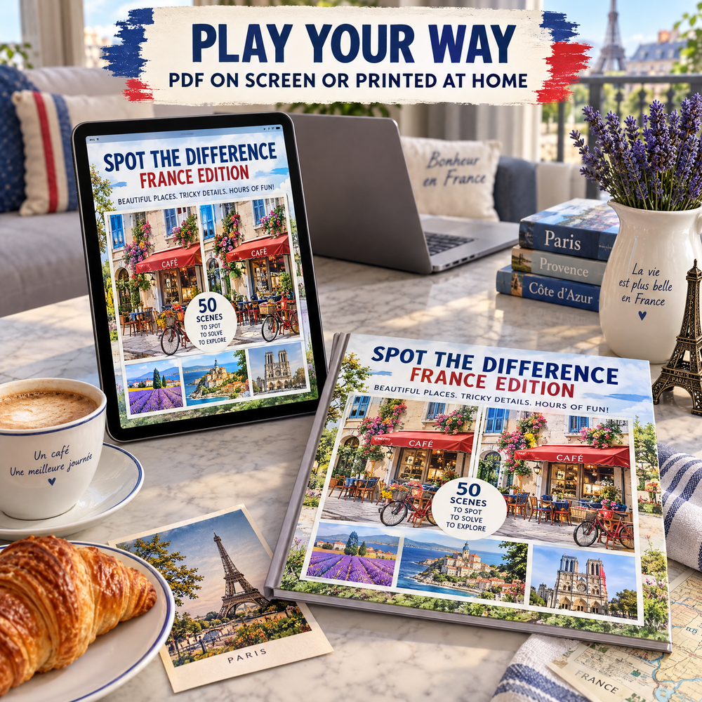 Find the Differences – France Edition Printable PDF