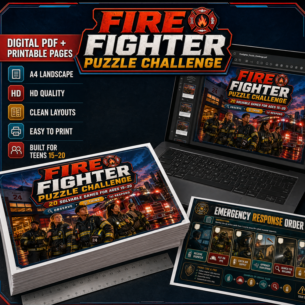 Firefighter Puzzle Collection – Action-Packed Brain Teasers