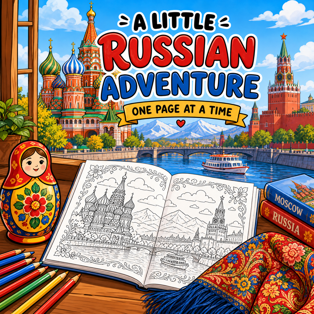 Dreamy – Visit Russia: Coloring Book