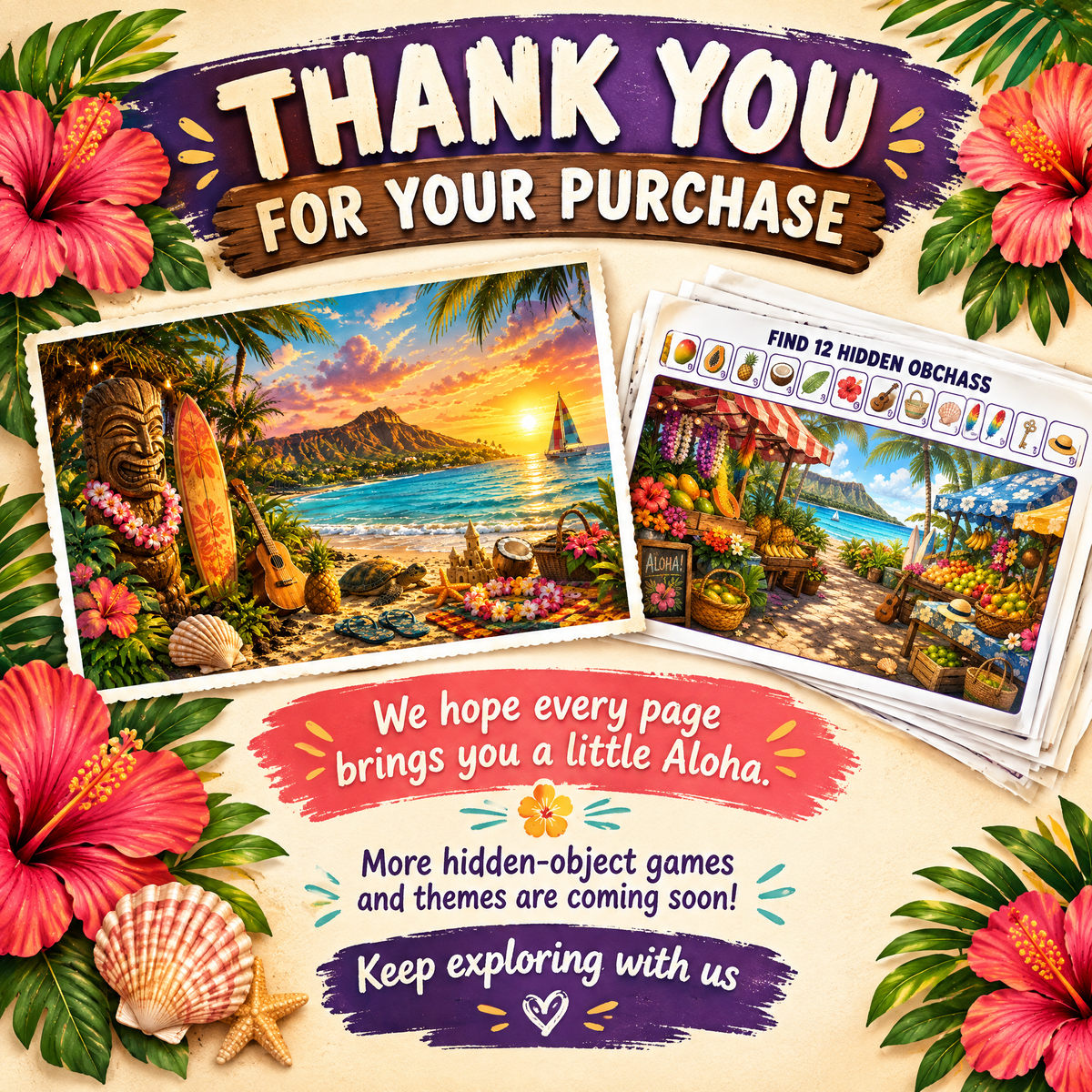 dreamy hawaii hidden objects