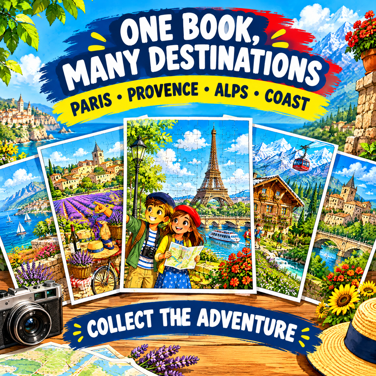 France Find the Mistakes – Printable Activity Book