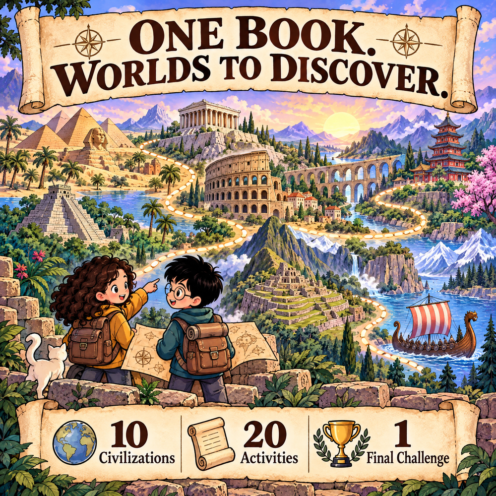 Ancient Civilizations World – Illustrated Activity Book