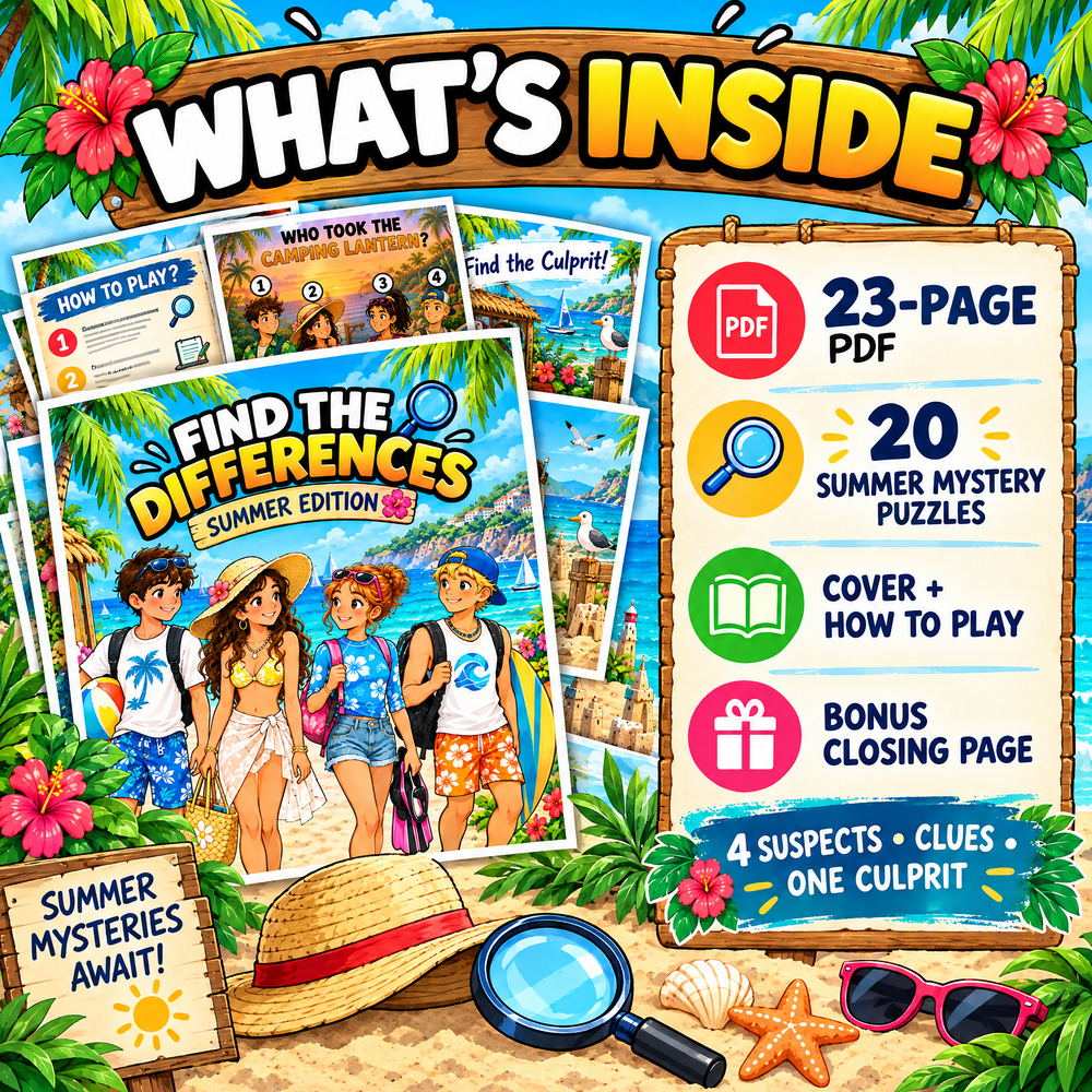 Find the Culprit! – Summer Mystery Puzzle Game