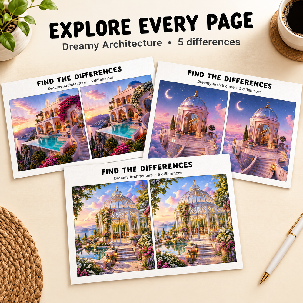 Find the Differences: Dreamy Architectur