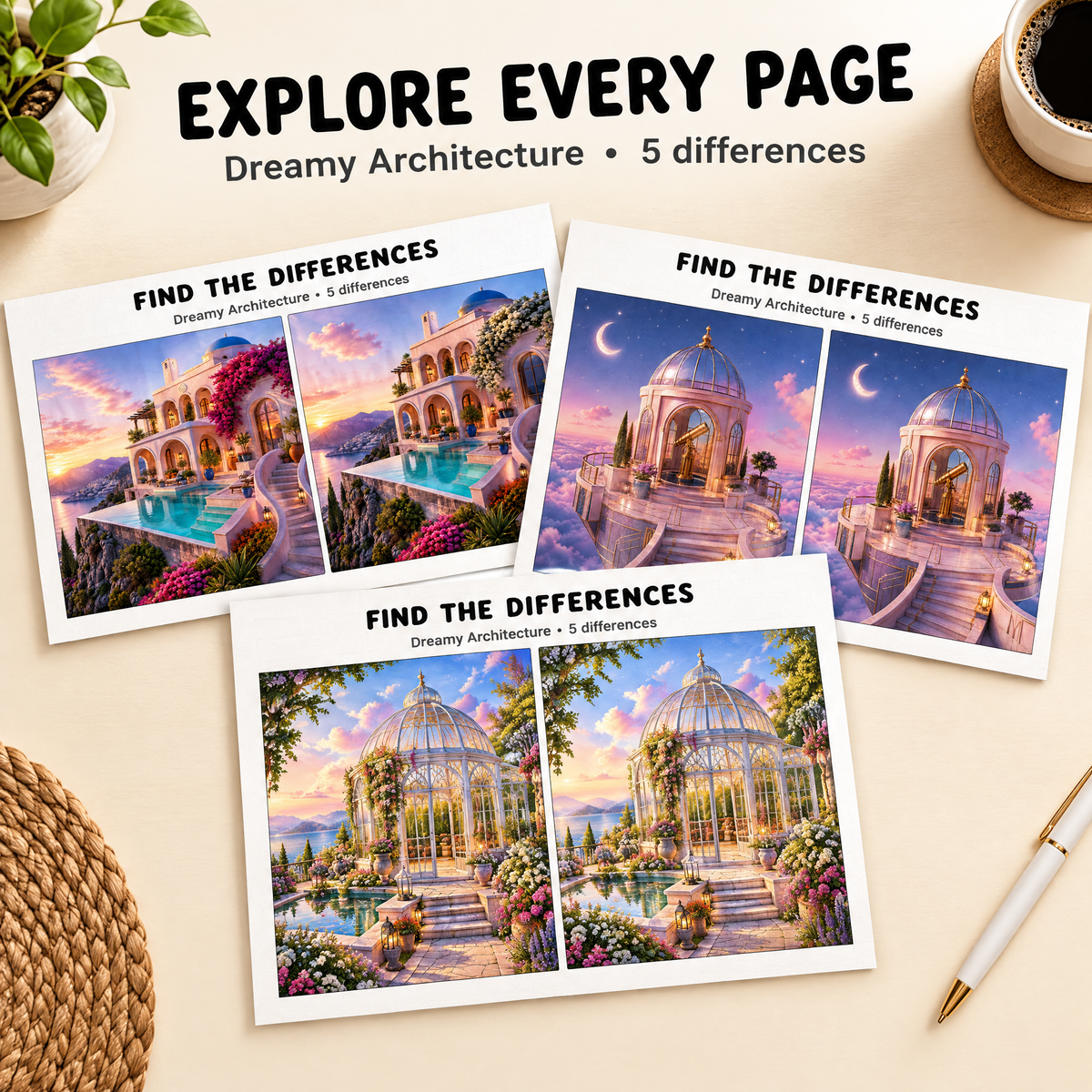 Find the Differences: Dreamy Architectur
