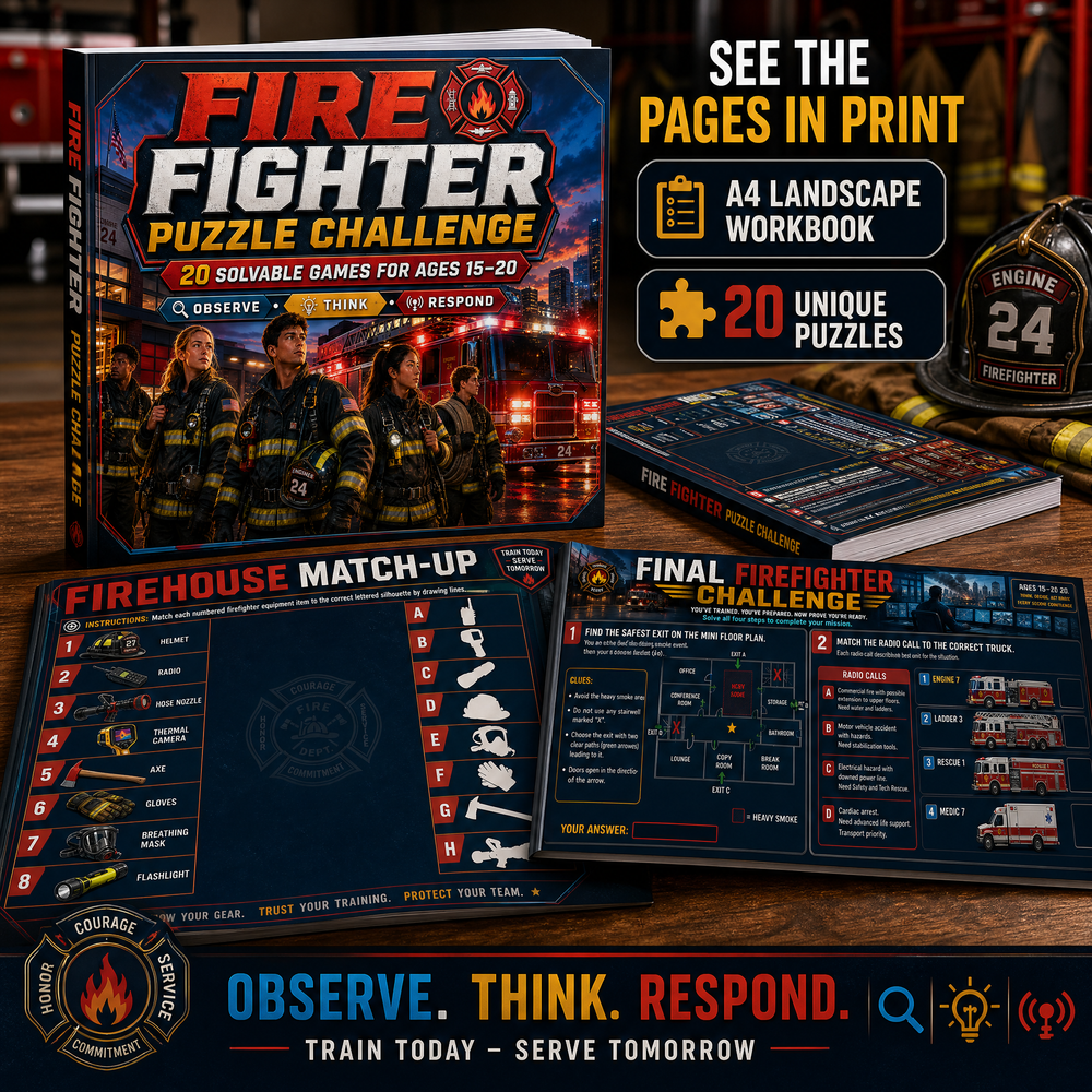 Firefighter Puzzle Collection – Action-Packed Brain Teasers