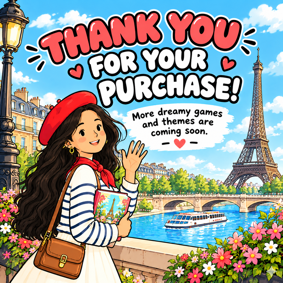 Dreamy Trip to France: Paris Coloring Book for Kids &amp; Teens | 50+ Pages