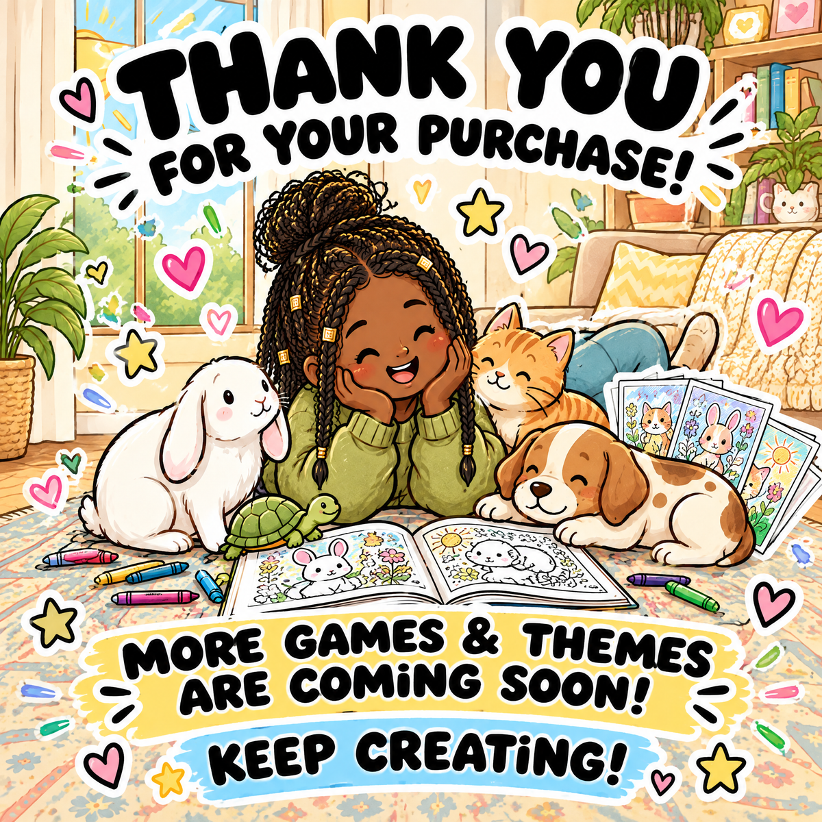 Dreamy Home Pets — Coloring Book