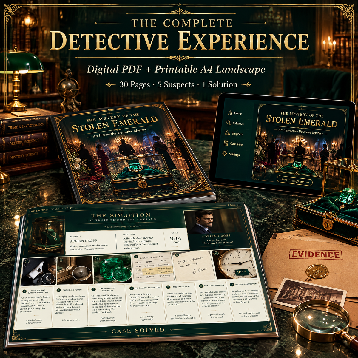 The Mystery of the Stolen Emerald – Interactive Detective Investigation