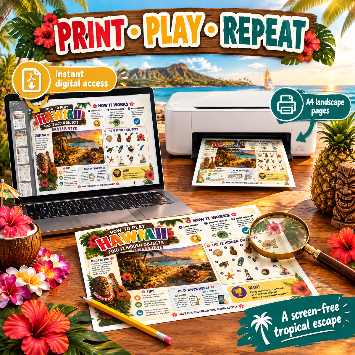 dreamy hawaii hidden objects
