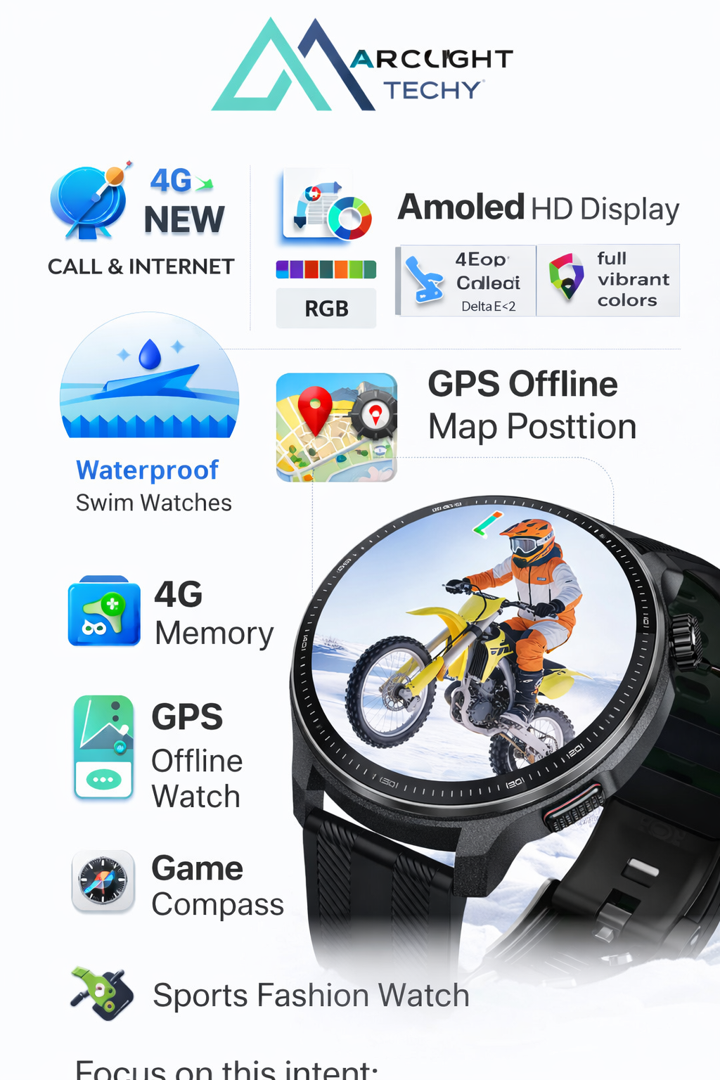 4G GPS Smart Watch – Waterproof with Offline Maps & App Store
