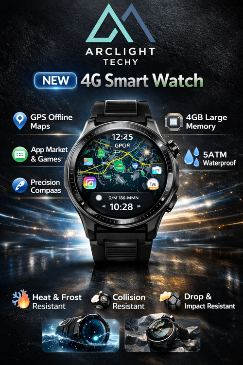 4G GPS Smart Watch – Waterproof with Offline Maps & App Store