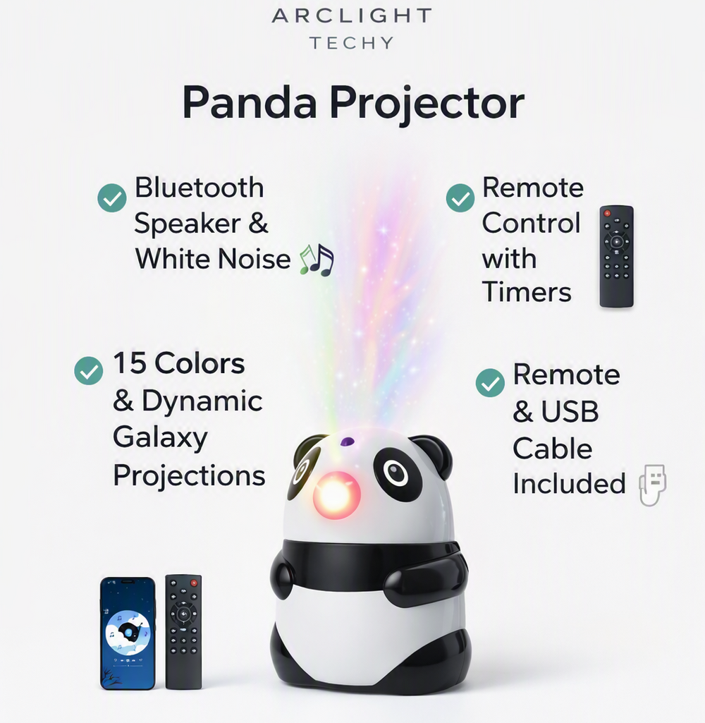 Starry Sky Panda Nebula Projector