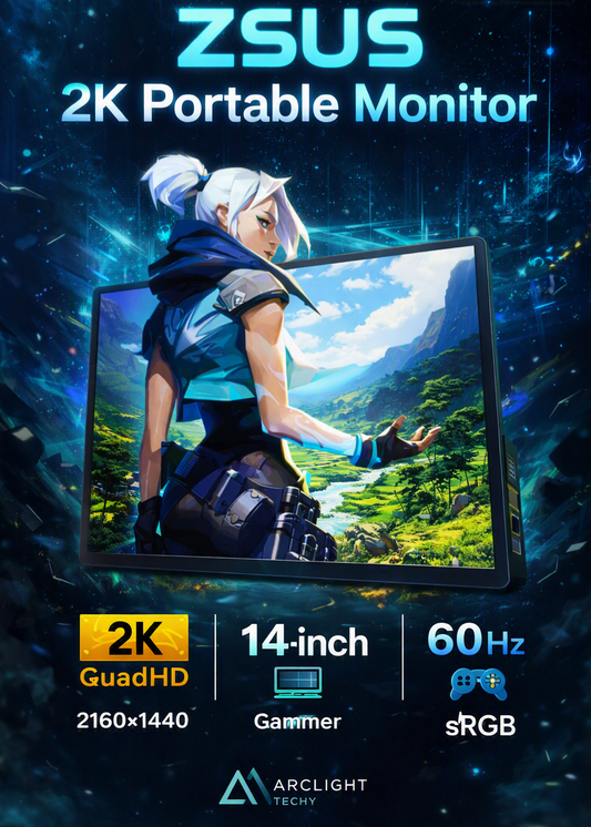 Portable Monitor 60HZ For Laptop XBox PS4 / 5 Switch TV Box Cell Phone PC Extension  Mobile