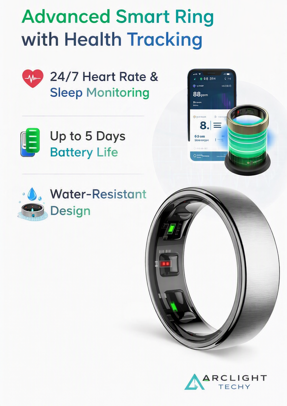 Uhoofit R10 Smart Ring