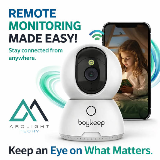 BoyKeep 2K Smart WiFi Security Camera – 360° PTZ & Night Visio