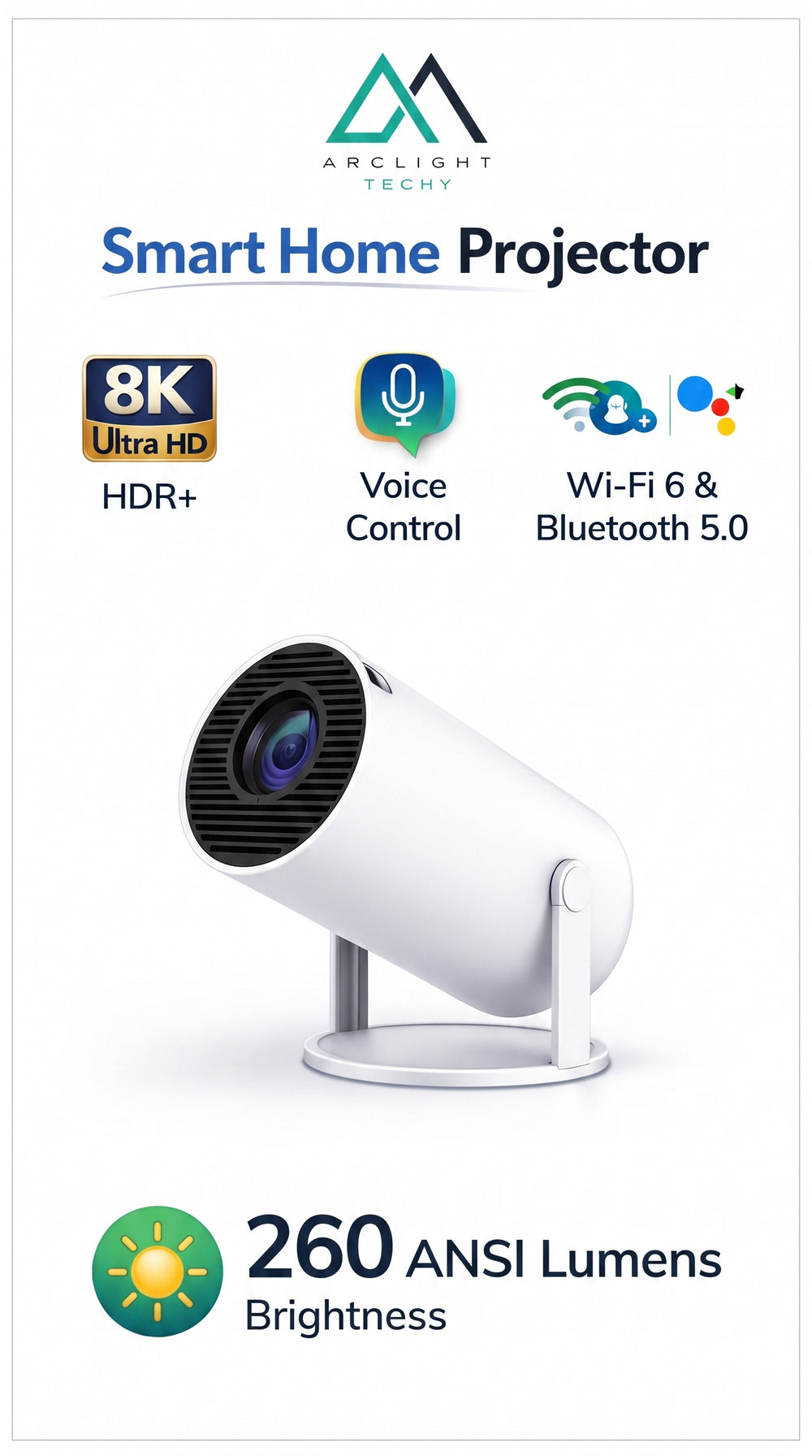 Smart Home Projector HY300 1080P HDR10 4K