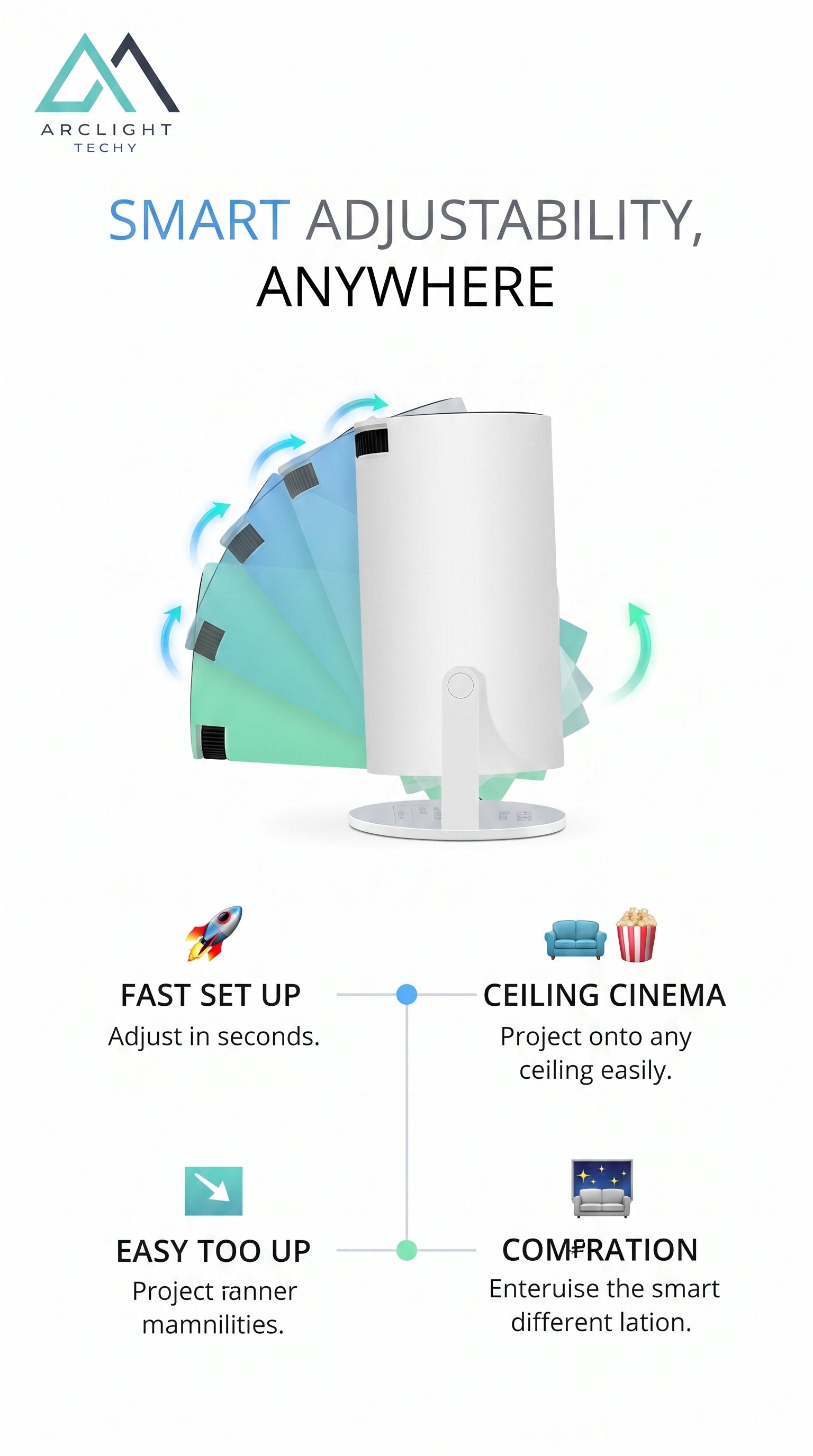 Smart Home Projector HY300 1080P HDR10 4K