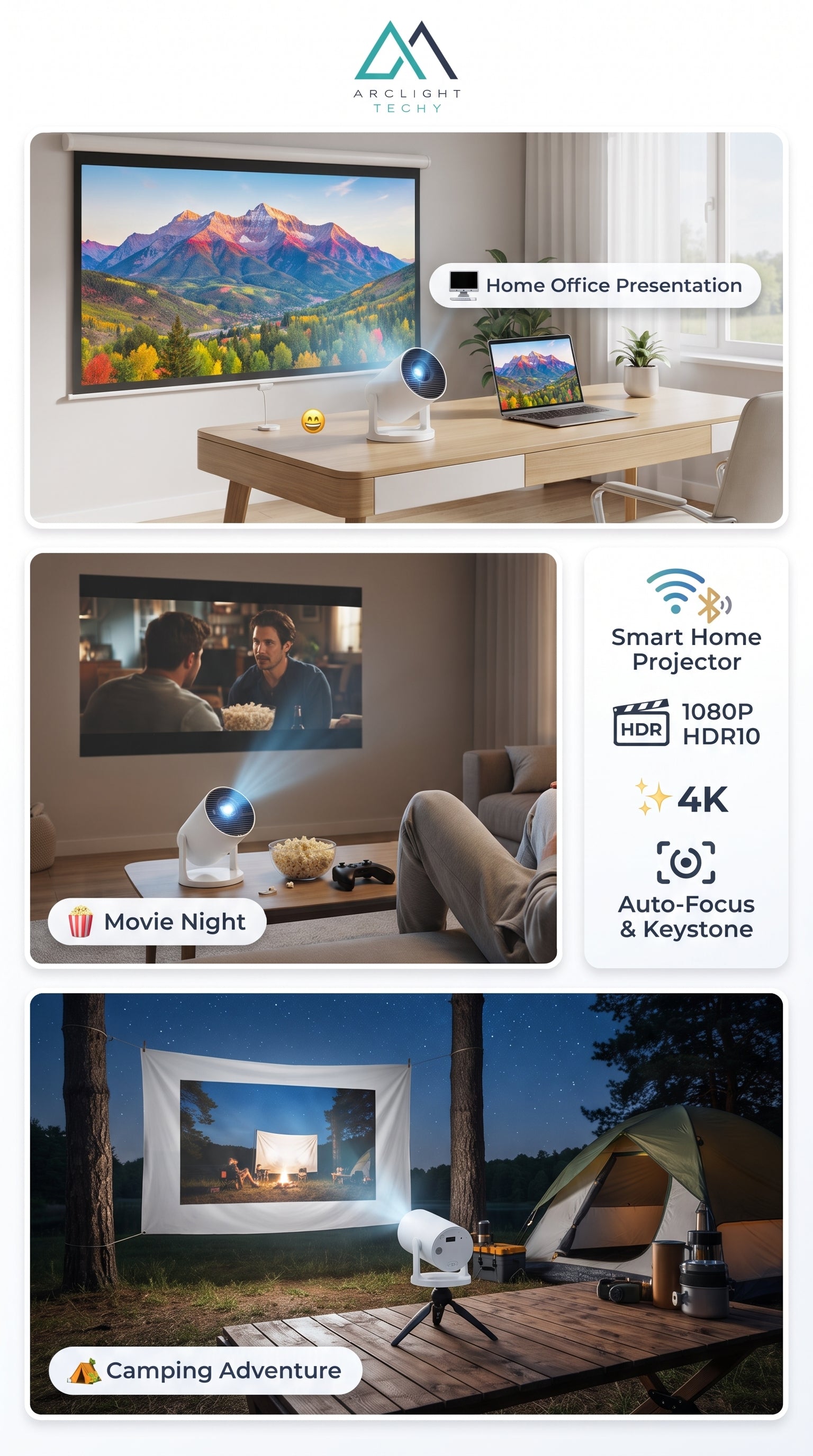 Smart Home Projector HY300 1080P HDR10 4K