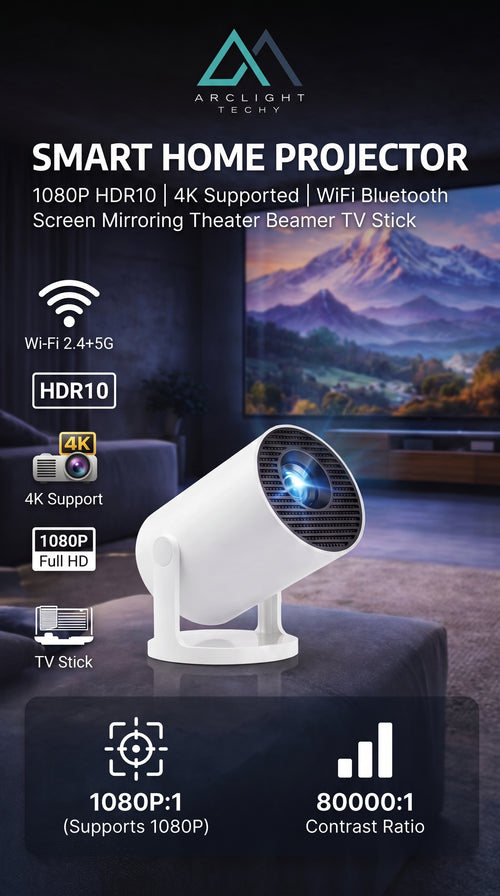 Smart Home Projector HY300 1080P HDR10 4K